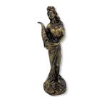 Escultura Deusa Da Fortuna 18 cm Dourada envelhecida em resina- Riquesa Escultura Deusa Da Fortuna 18 cm Dourada envelhecida em resina- Riquesa