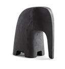 Escultura elefante em poliresina preto