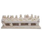 Escultura em Resina Decorativa Cristã Religiosa Católica da Santa Ceia Jesus e os 12 Apóstolos