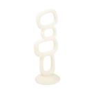 Escultura em Resina Off White 34x13x12cm