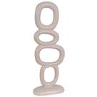 Escultura em resina padrão geométrico empilhado areia Grillo 15x7x40 Escultura em resina padrão geométrico empilhado areia Grillo 15x7x40