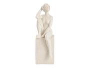 Escultura Enfeite De Mesa Ou Sala Abstrato Mulher Em Poliresina
