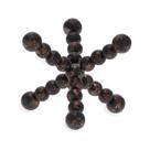 ESCULTURA ESFERAS EM METAL PRETO E DOURADO MART 11cm