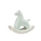 Escultura: estátua, animal de cerâmica, cavalo de balanço, minimalista