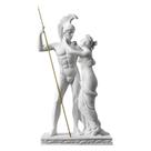 Escultura, estátua, Ares e figura feminina, mitologia nórdica