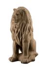 Escultura Estátua Decorativa Leão Sentado 108cm