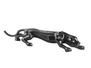 Escultura Estátua Decorativa Pantera Ataque Gigante 55cm
