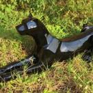 Escultura Estátua Pantera Leopardo Jaguar Geométrica 30cm