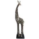 Escultura Estatueta Girafa Enfeite Decorativo Resina 55cm - 5890441118120