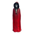 Escultura Exú Caveira Manto Vermelho 22 cm em Resina