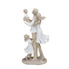 Escultura Família Casal Com Filhos Menino e Menina Em Resina - Espressione Escultura Família Casal Com Filhos Menino e Menina Em Resina - Espressione