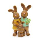 ESCULTURA FAMILIA DE COELHOS DECOR - LINHA COOKIE 44cm ESCULTURA FAMILIA DE COELHOS DECOR - LINHA COOKIE 44cm
