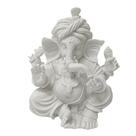 Escultura ganesha decorativo em po de marmore 16,5cm Escultura ganesha decorativo em po de marmore 16,5cm