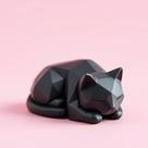 Escultura Gatinho Dormindo Low Poly Escultura Gatinho Dormindo Low Poly