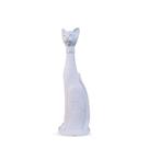 Escultura Gato em Gesso 40 Cm com Flores Artesanato DIY P/ Pintura e Ambientes VÁRIAS VARIEDADES Escultura Gato em Gesso 40 Cm com Flores Artesanato DIY P/ Pintura e Ambientes VÁRIAS VARIEDADES