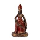 Escultura Iansã Cobre Vintage Resina 9,50 cm
