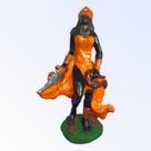Escultura Iansã Laranja 15 cm em resina Escultura Iansã Laranja 15 cm em resina