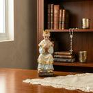 Escultura Imagem Nossa Senhora Salette 9 cm Resina Importada