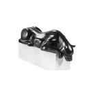 Escultura Jardim Pantera 110cm Posição Bebendo Agua