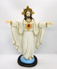 Escultura Jesus Oxalá braços abertos 30 cm em resina