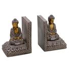 Escultura jogo porta livros buda decorativo