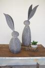 Escultura KALALOU CHE1212 Conejo de Piedra Falsa Gris 84 cm