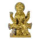 Escultura Lakshmi Meditando 11 cm Dourado em Resina Escultura Lakshmi Meditando 11 cm Dourado em Resina