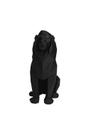 Escultura Leão preto 3D - 15 cm