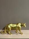 Escultura leopardo dourado 36,3x9x17,6cm Escultura leopardo dourado 36,3x9x17,6cm