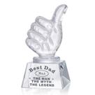Escultura LONGWIN Crystal Best Dad Award 6,7x12,3cm 500g