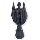 Escultura Lúcifer 12 cm Pintado de preto em Resina