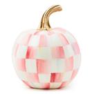 Escultura MACKENZIE-CHILDS Mini Pink Check Resin Pumpkin Escultura MACKENZIE-CHILDS Mini Pink Check Resin Pumpkin