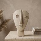 Escultura Máscara Dualidade Enfeite Decorativo Minimalista Boho VÁRIAS VARIEDADES Escultura Máscara Dualidade Enfeite Decorativo Minimalista Boho VÁRIAS VARIEDADES