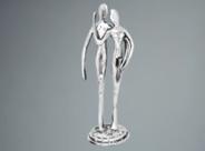 Escultura Namorado em Aluminio Polido Escultura Namorado em Aluminio Polido