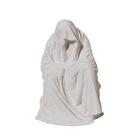 Escultura Nordic Ghost Wizard Cloak Grim Reaper em resina de 15 cm