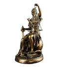 Escultura Nordic Vintage Justice Goddess em resina 26,5 cm