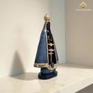 Escultura Nossa Senhora Aparecida 30 Cm Imagem Em Gesso Artesanal P/ Casa Igreja Exclusiva AVB DECOR