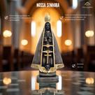 Escultura Nossa Senhora Aparecida 30 Cm Imagem Em Gesso Artesanal Para Casa Ou Igreja AVB DECOR Escultura Nossa Senhora Aparecida 30 Cm Imagem Em Gesso Artesanal Para Casa Ou Igreja AVB DECOR