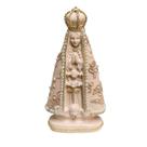 Escultura nossa senhora aparecida com renda cafe 18cm Escultura nossa senhora aparecida com renda cafe 18cm