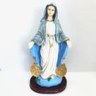 Escultura Nossa Senhora das Medalha Milagrosa 26 cm em resina