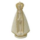 Escultura nossa sra aparecida com perolas de 14,5cm renoir Escultura nossa sra aparecida com perolas de 14,5cm renoir