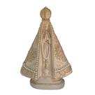 Escultura nossa sra aparecida com renda trabalhada de cafe 28cm Escultura nossa sra aparecida com renda trabalhada de cafe 28cm
