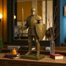 Escultura "O Ultimo Cavaleiro " - Figura representa Cavaleiro medieval