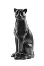 Escultura Obra de Arte Estátua Pantera Sentada Grande 90cm