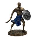 Escultura Ogum Guerreiro Vintage 11 cm em Resina