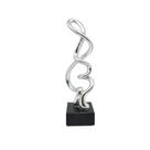 Escultura ondas prata