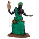 Escultura Orixá Ossain Verde 25 cm em Resina