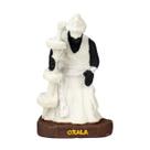 Escultura Orixá Oxalá Branco 8,50 cm em Resina