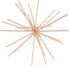 Escultura Ouriço Decorativo em Metal Retrô Design Moderno Sofisticado 15 cm ROSE GOLD