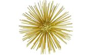 Escultura Ouriço Metal Dourado Enfeite Decoração Mesa Sala Aparador Escritório